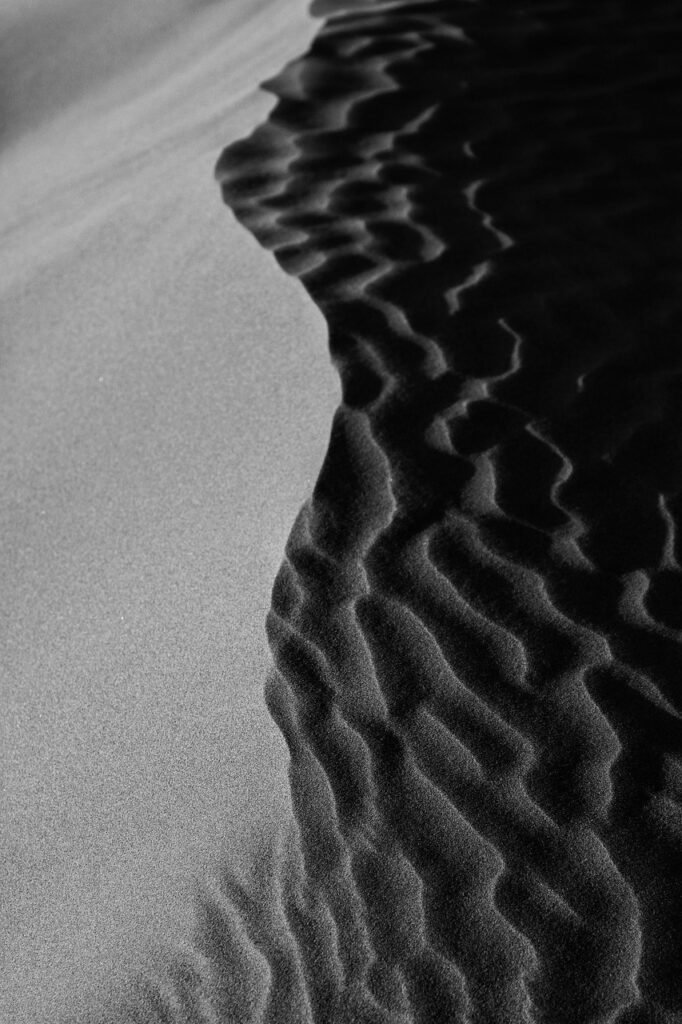 desert, sand, texture, pattern, shadow, minimal, nature dark, nature, landscape, black and white